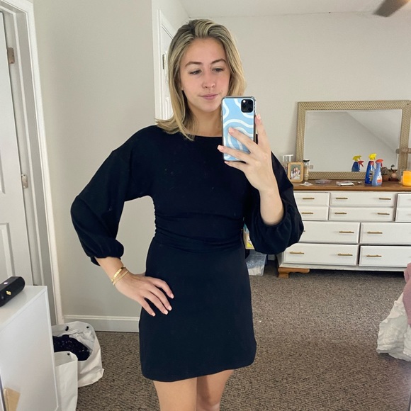 NWOT Free People Black Dress - Picture 4 of 5